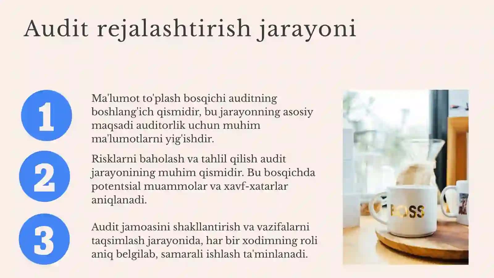 Auditni rejalashtirishning umumiy rejasini tuzish 4