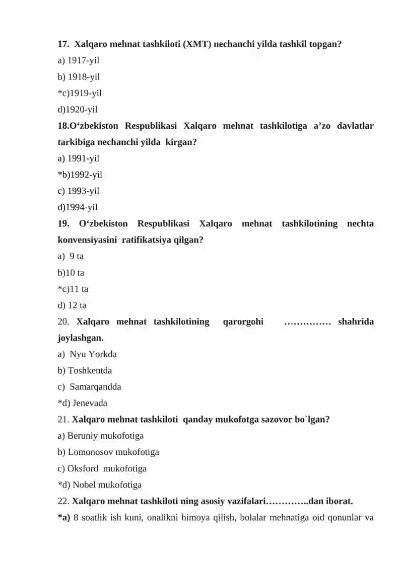 Komparativistik pеdаgogikа fanidan Pedagogika va psixologiya yo‘nalishi talabalari uchun test 4