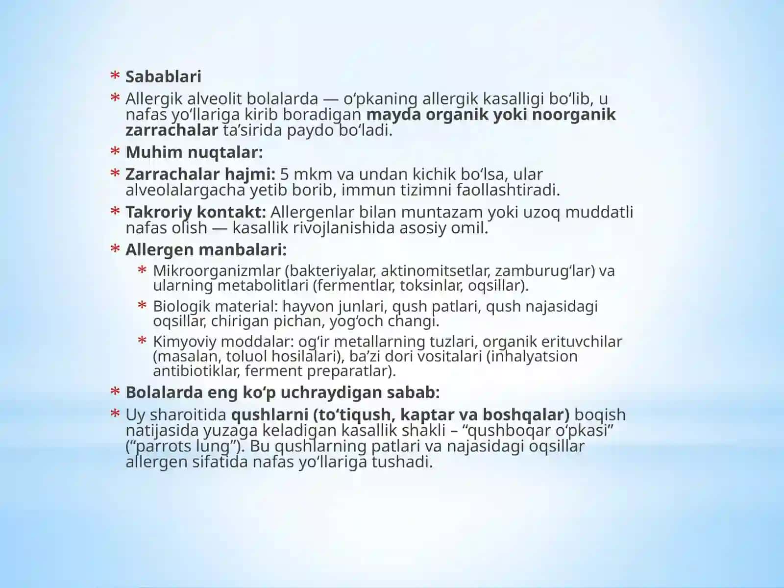 ALLERGIK ALVEOLIT 4