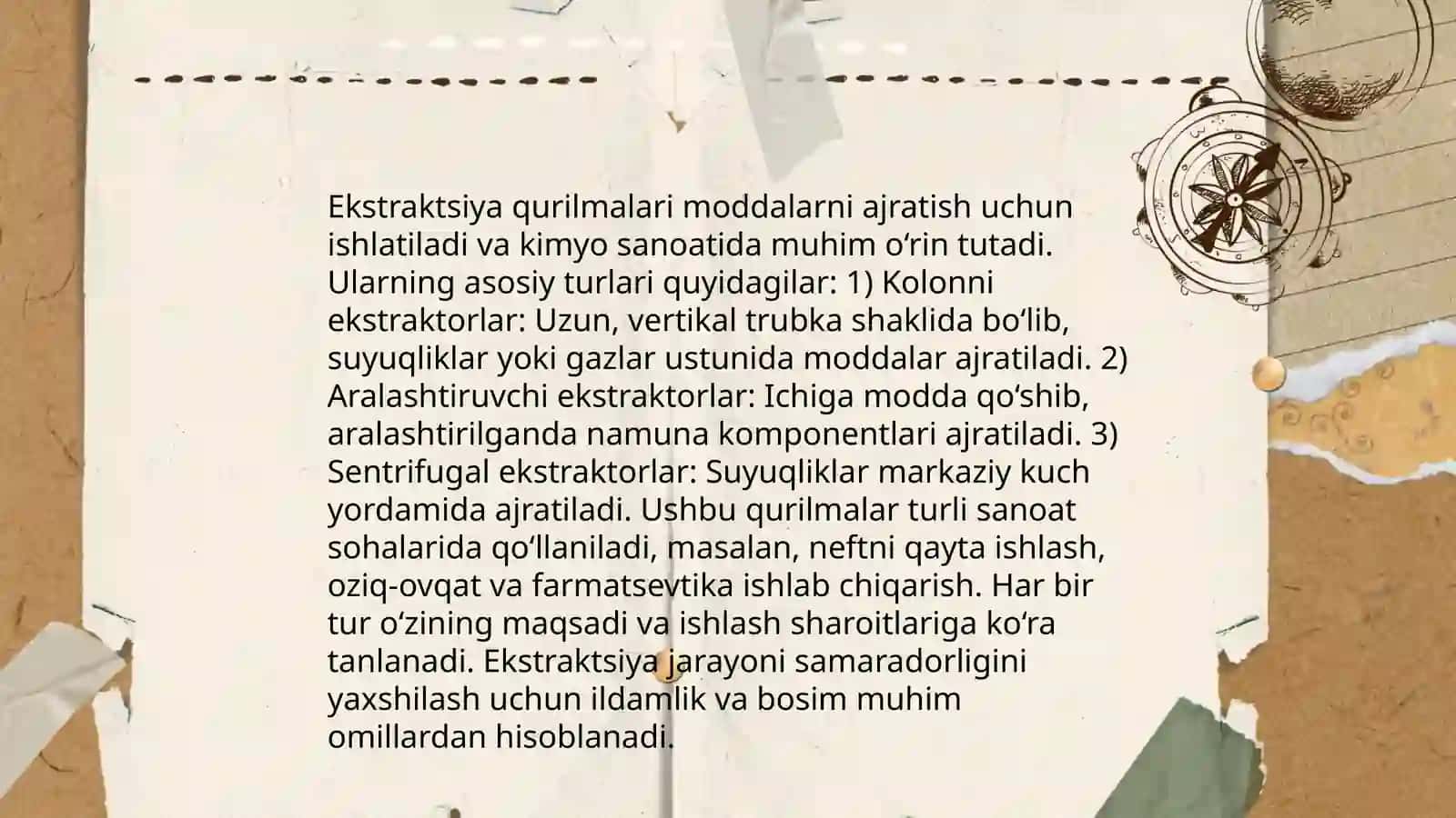 Moylarni ekstraktsiya qilish qurilmasi 4