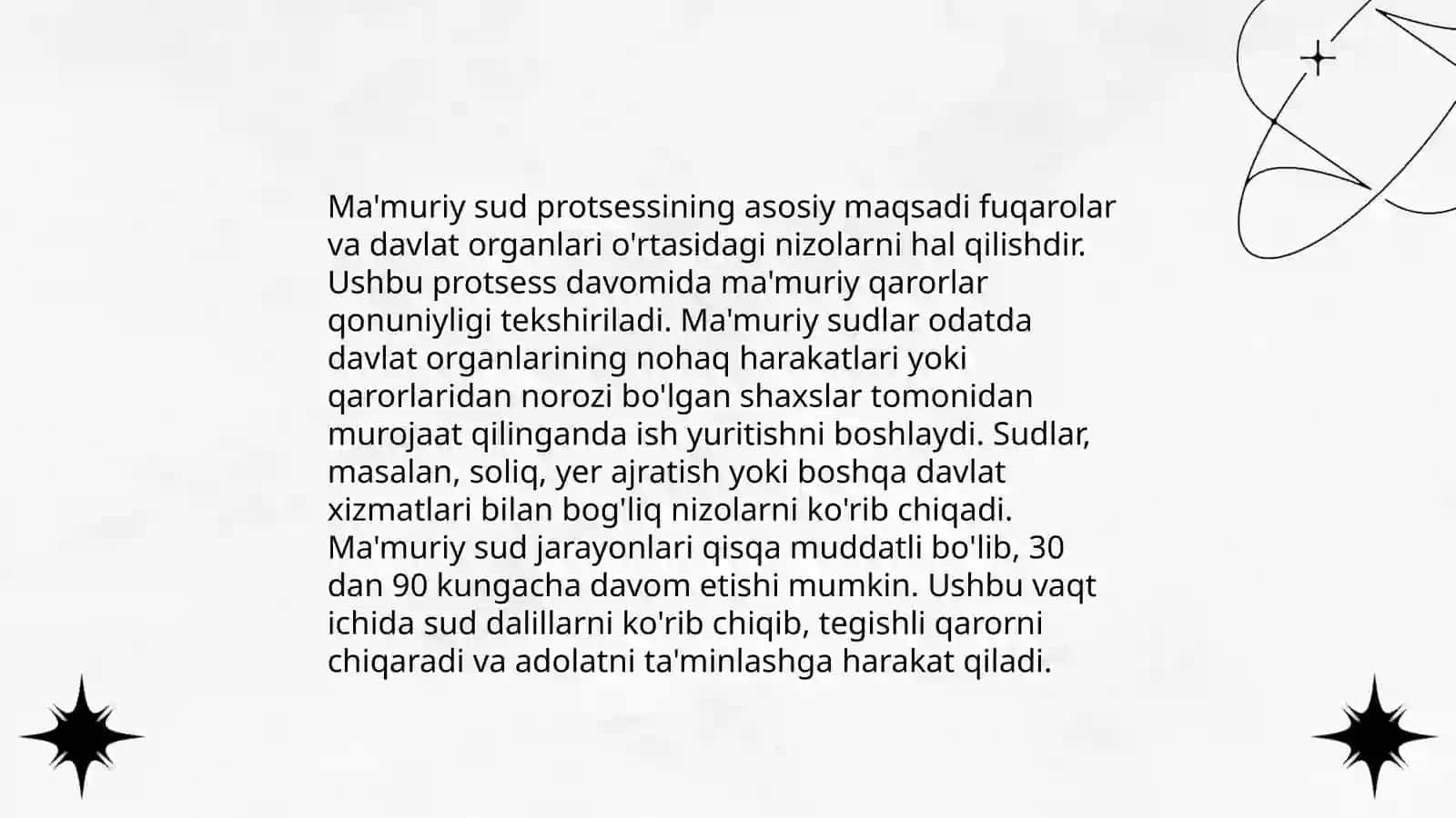 Ma'muriy sud ishlarini yuritish asoslari 4