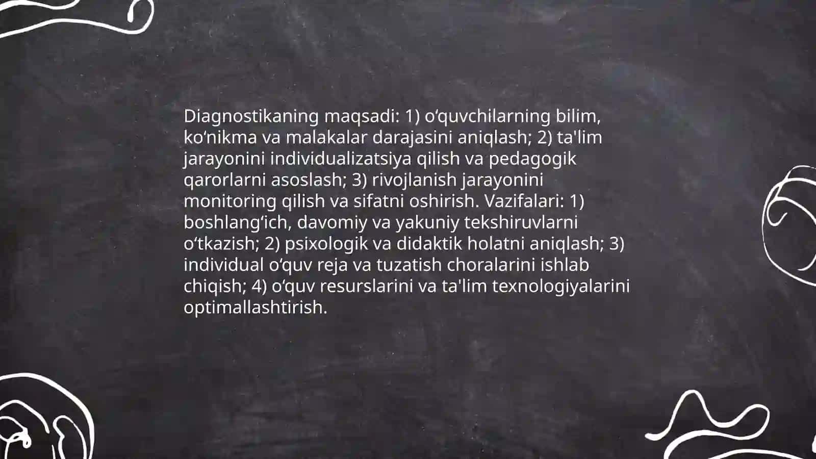 Pedagogik diagnostikasi 4