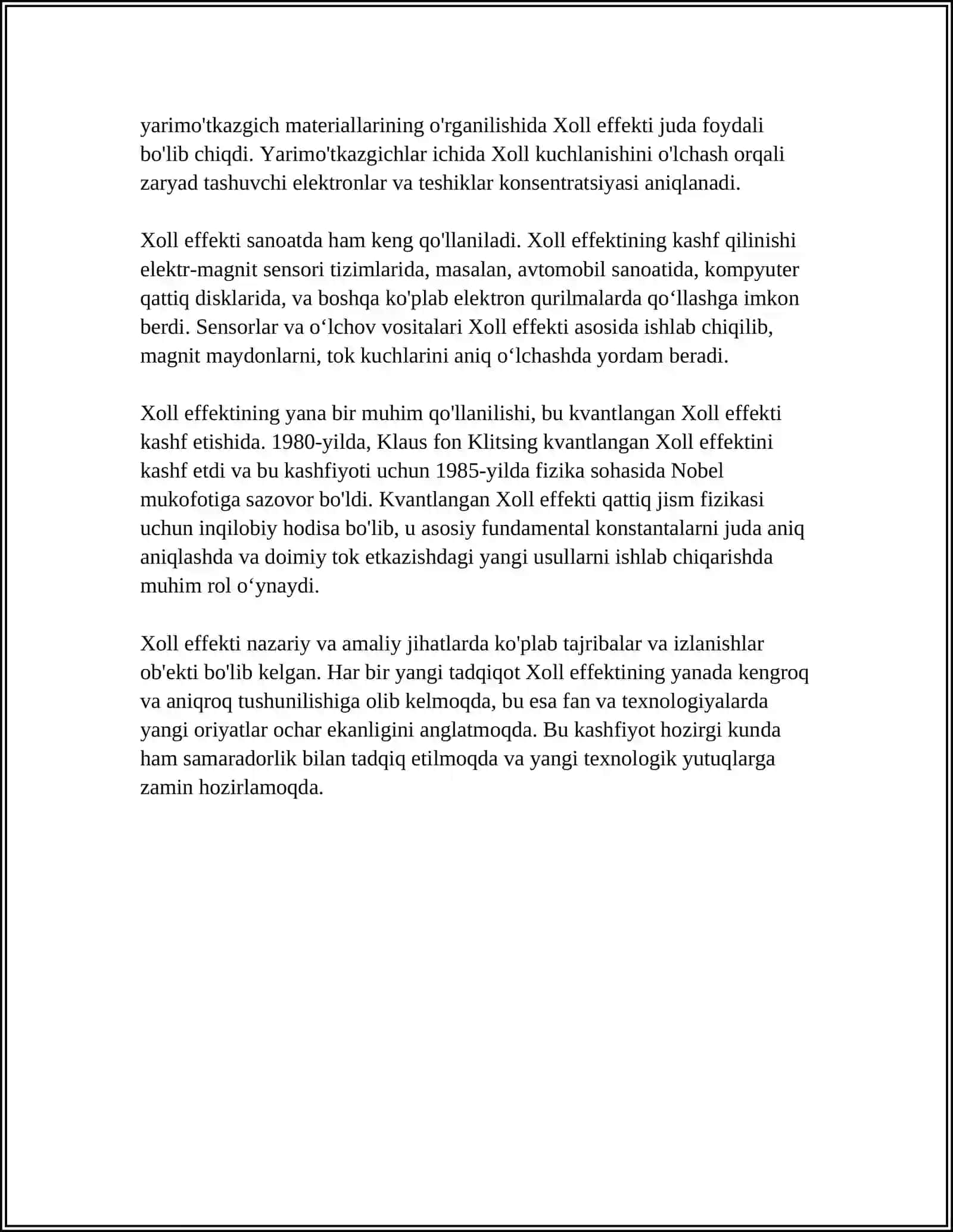 Xoll effekti 4