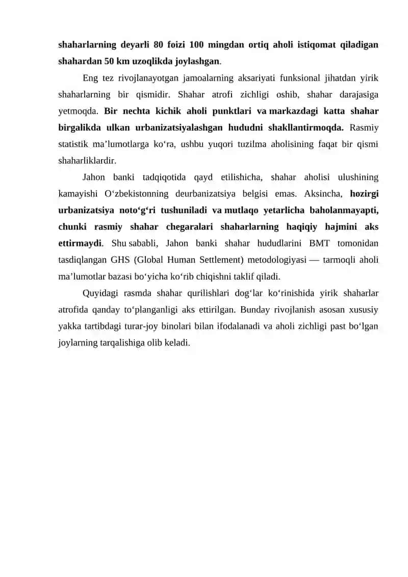 O'zbekistondagi Shahar Aglomeratsiyalari va Uning Rivojlanish va Boshqaruv Muammolari 4