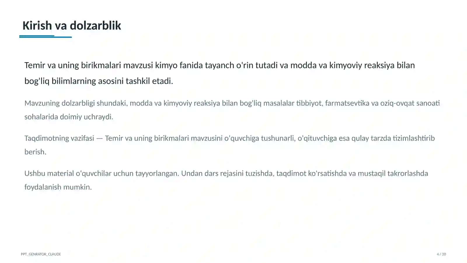 Temir va uning birikmalari (9-sinf) 4