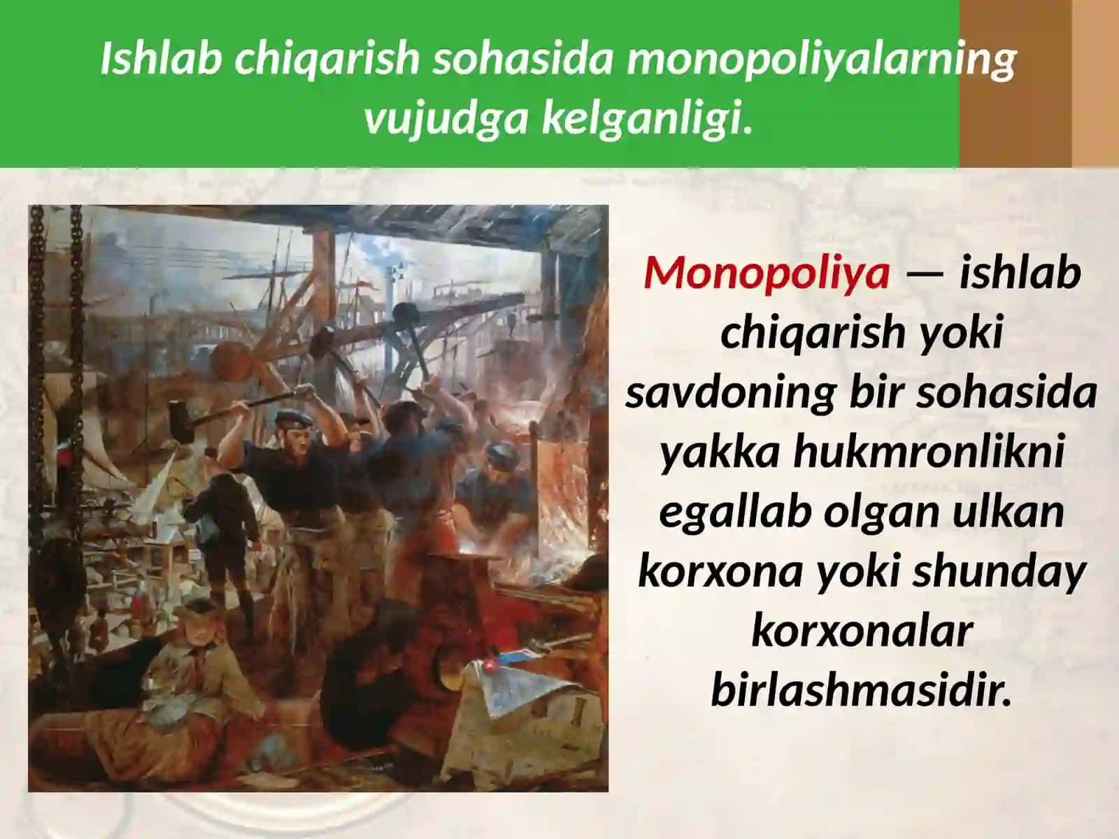 XIX asr oxiri — XX asr boshlaridakapitalizmtaraqqiyotidayuzbergantubo‘zgarishlar 4