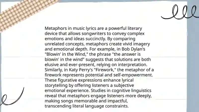 Metaphor in my own language and English. 4