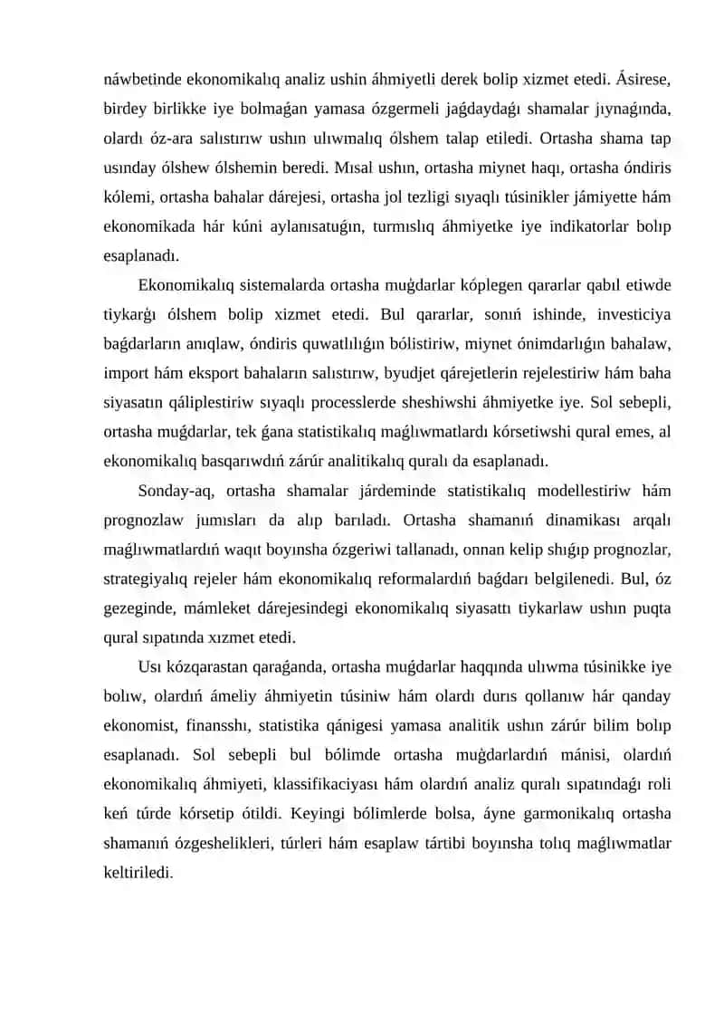 Ortasha garmonikalıq shamanıń túrleri hám esaplaw tártibi. 4
