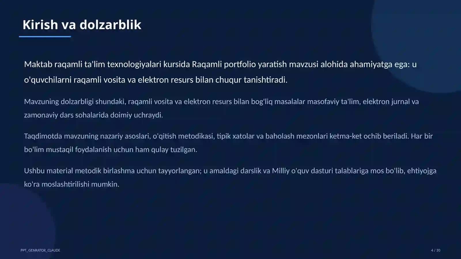 Raqamli portfolio yaratish 4