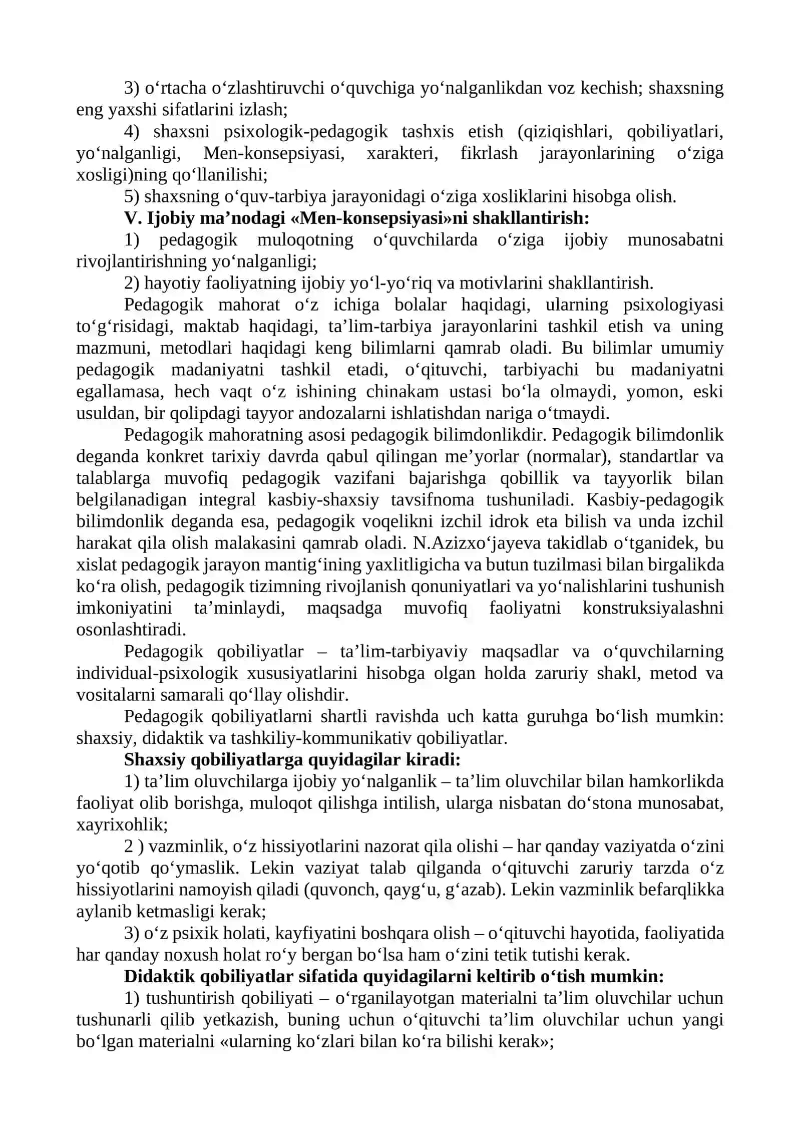 PEDAGOGIK MAHORAT ASOSLARI 4