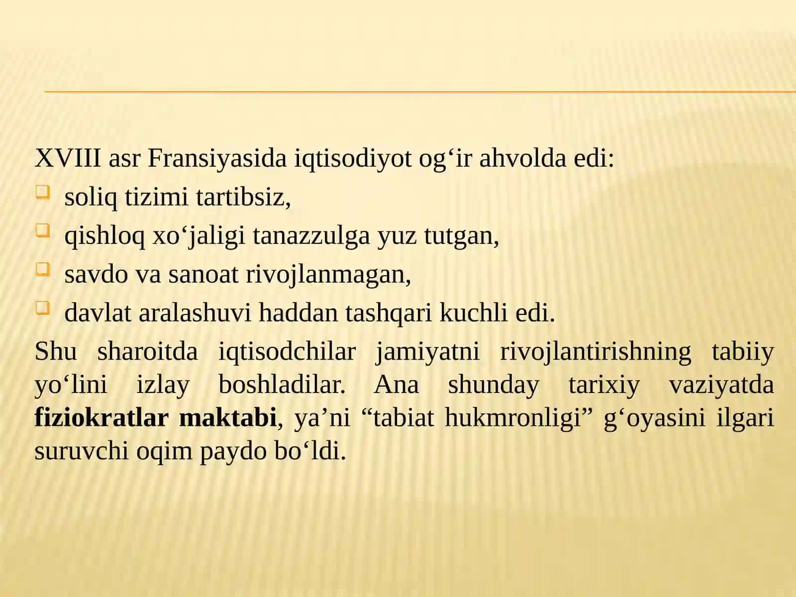 Fiziоkratlariqtisodiyta'limoti 4