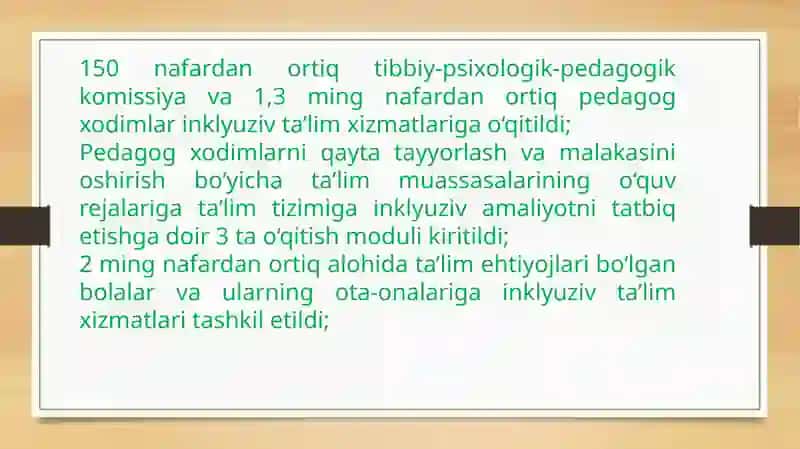 ALOHIDA YORDAMGA MUHTOJ BOLANI SAMARALI INKLYUZIYASI UCHUN TASHQISHAROITLAR 4