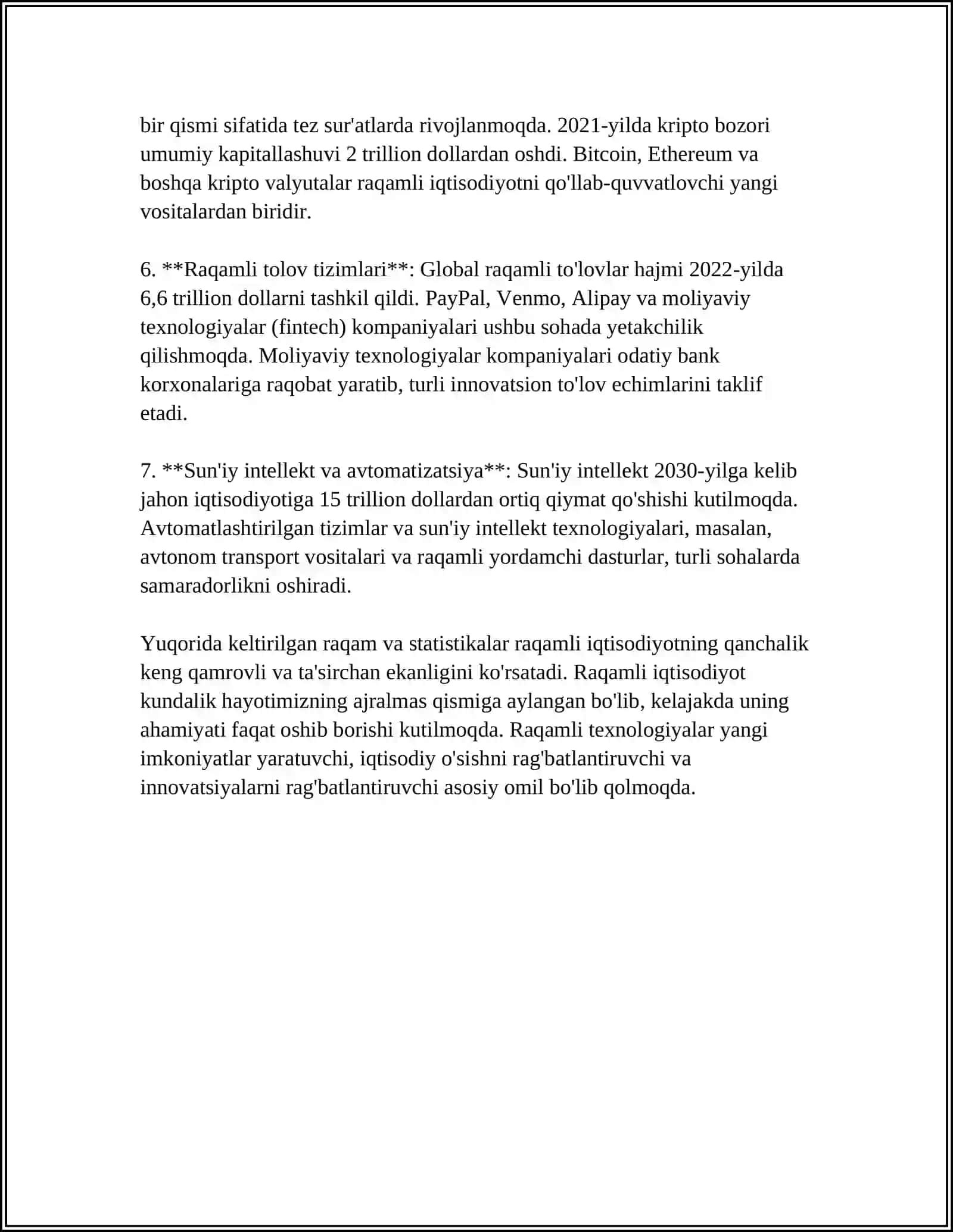 INAVATSIYON IQTISODDA RAQAMLI IQTISODIYOT 4