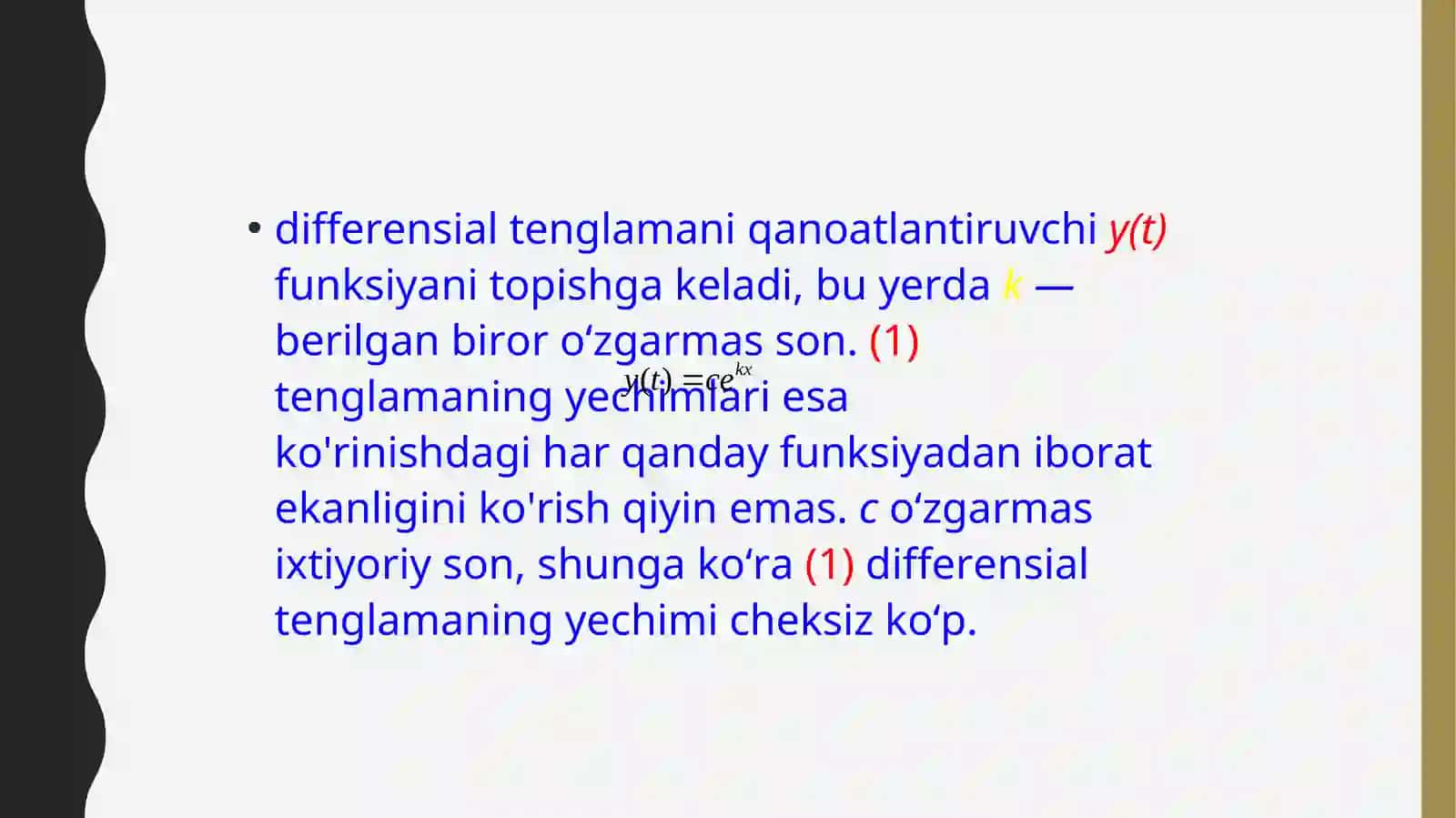 BIRINCHI TARTIBLI DIFFERENSIAL TENGLAMALAR 4