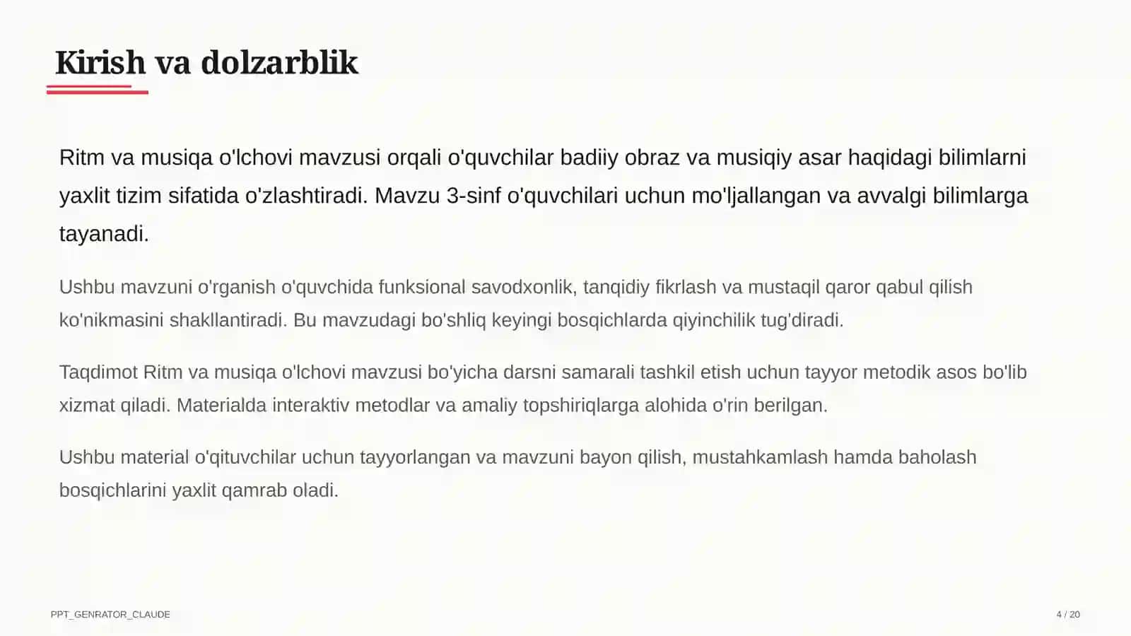 Tasviriy san'at va musiqa (1–7) — o'qituvchilar uchun 4