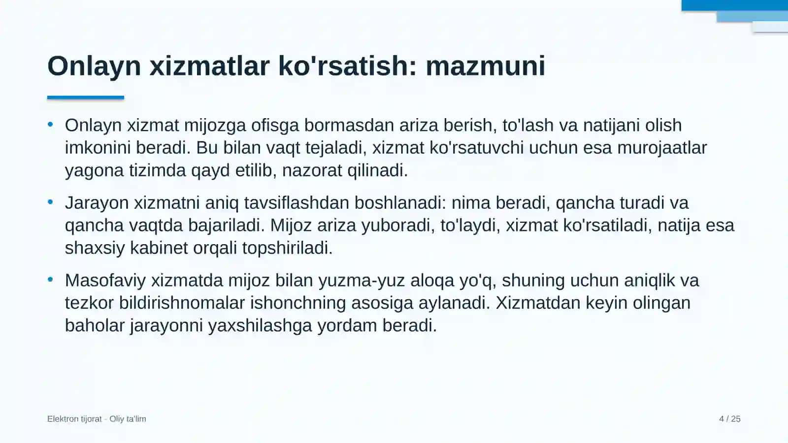 Yo'l qurilishida onlayn xizmatlar ko'rsatish 4