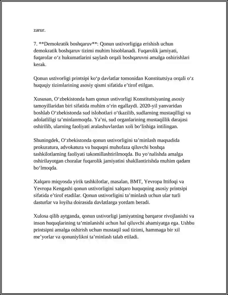 QONUN USTIVORLIGINI TA'MINLASHNING DEMOKRATIK ASOSLARI 4