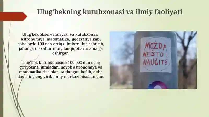 Mirzo Ulug‘bekning Hayoti 4