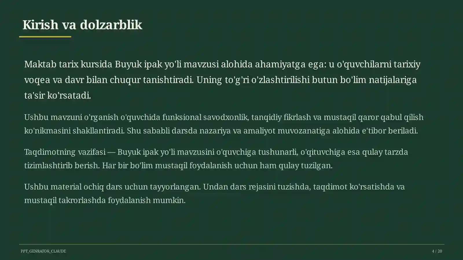 Buyuk ipak yo'li (5-sinf) 4