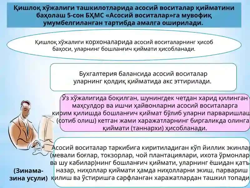Қишлоқ хўжалиги корхоналарида бухгалтерия ҳисобининг хусусиятлари 4