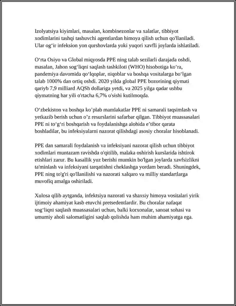 TIBBIY XODIMLAR XAVFSIZLIGI. BEMORLAR XAVFSIZLIGI 4