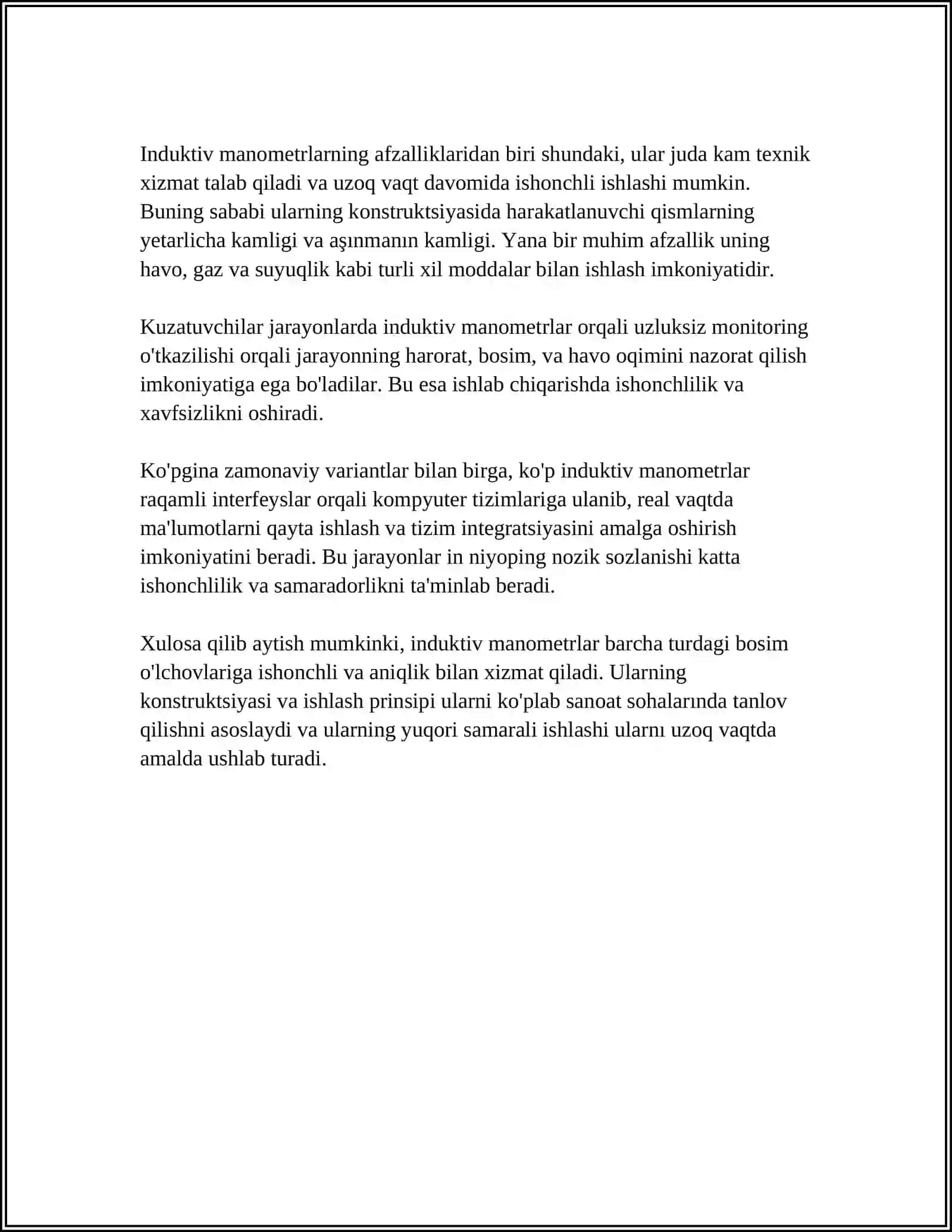 INDUKTIV MANOMETRLAR 4