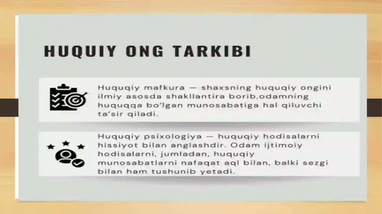 Huquqiy ongning turlari va darajalari 4