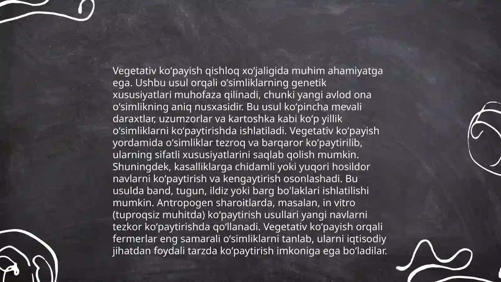 Oʻsimliklarda vegetativ,jinssiz va jinsiy Koʻpayishning mohiyati va ularning qishloq hoʻjaligidagi ahamiyati 4