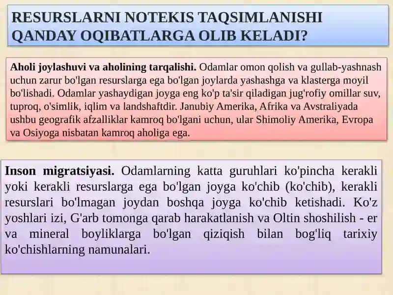 Resurslar taqsimoti 4