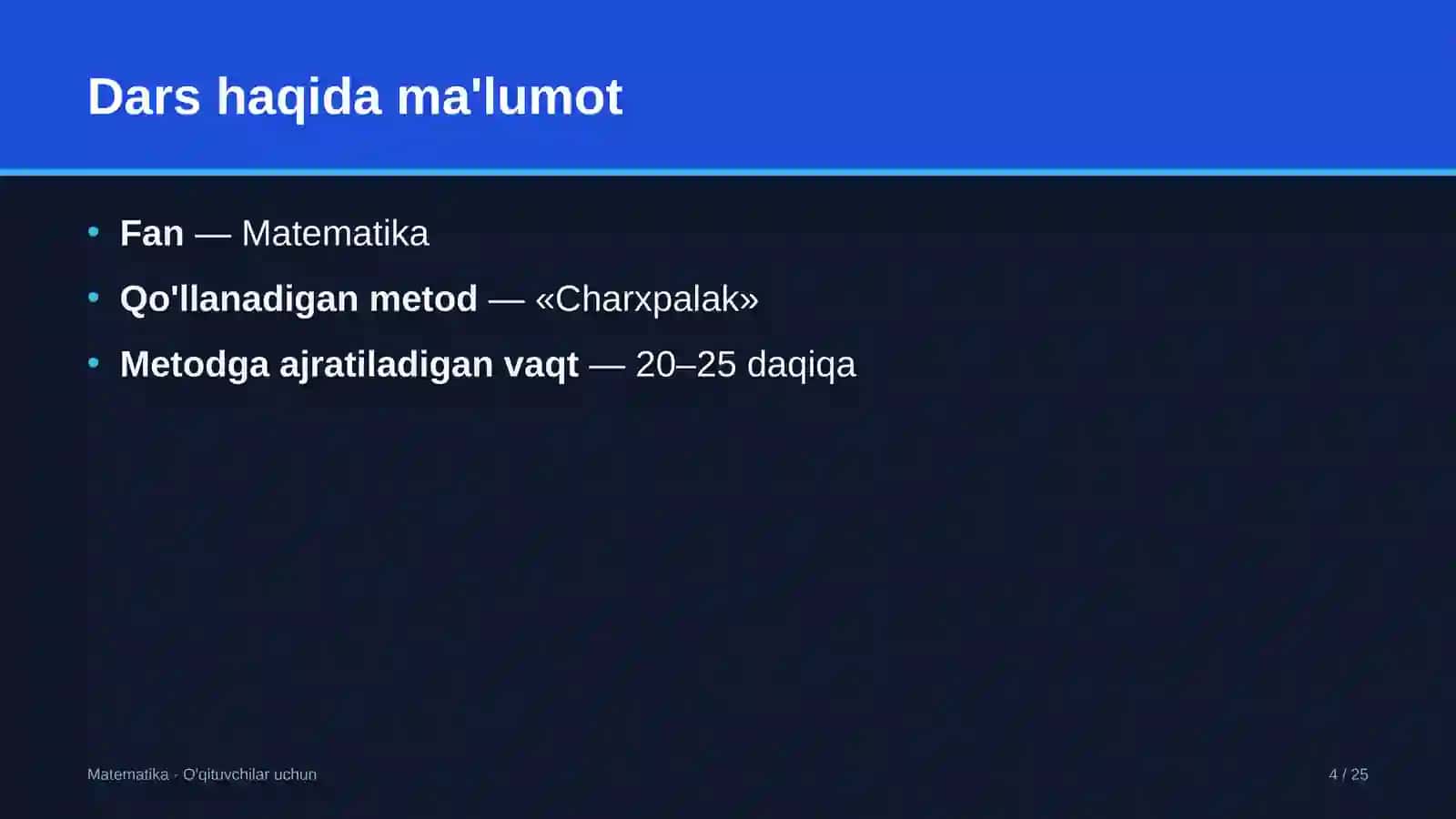 matematika darslarida charxpalak metodidan foydalanish 3346 4