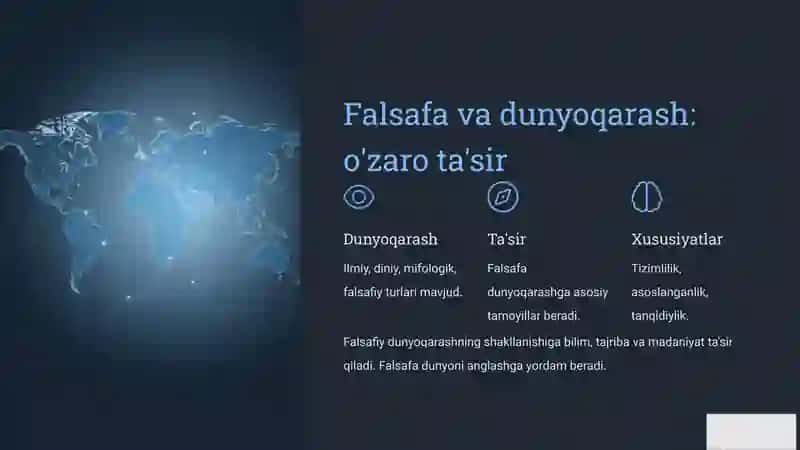 Falsafa fan va dunyoqarash sifatida 4