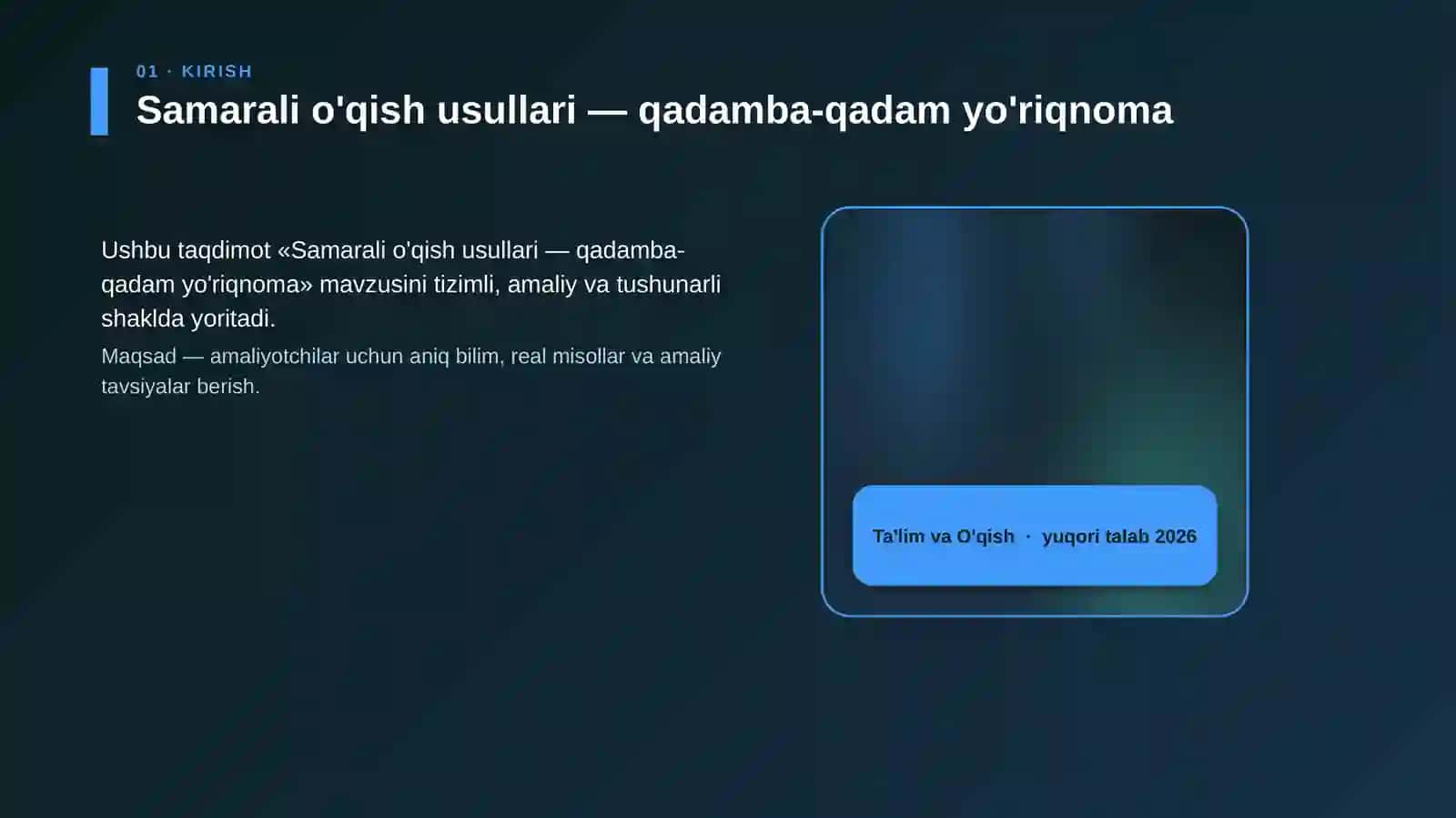 Samarali o'qish usullari — qadamba-qadam yo'riqnoma 4