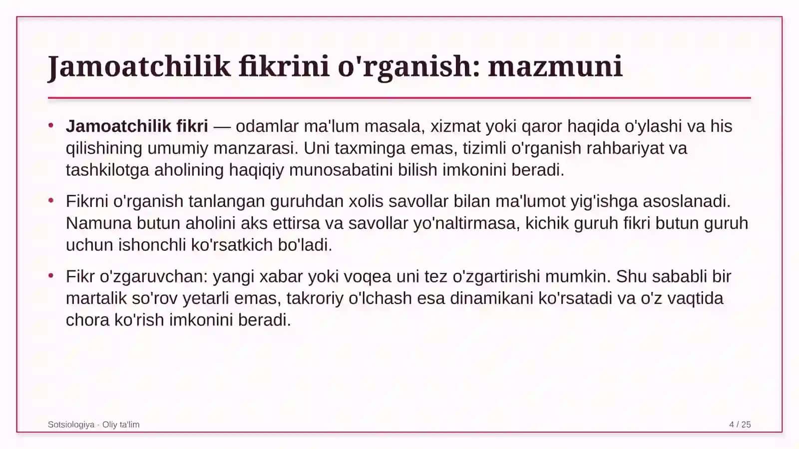 ta'lim tizimida jamoatchilik fikrini o'rganish 3377 4