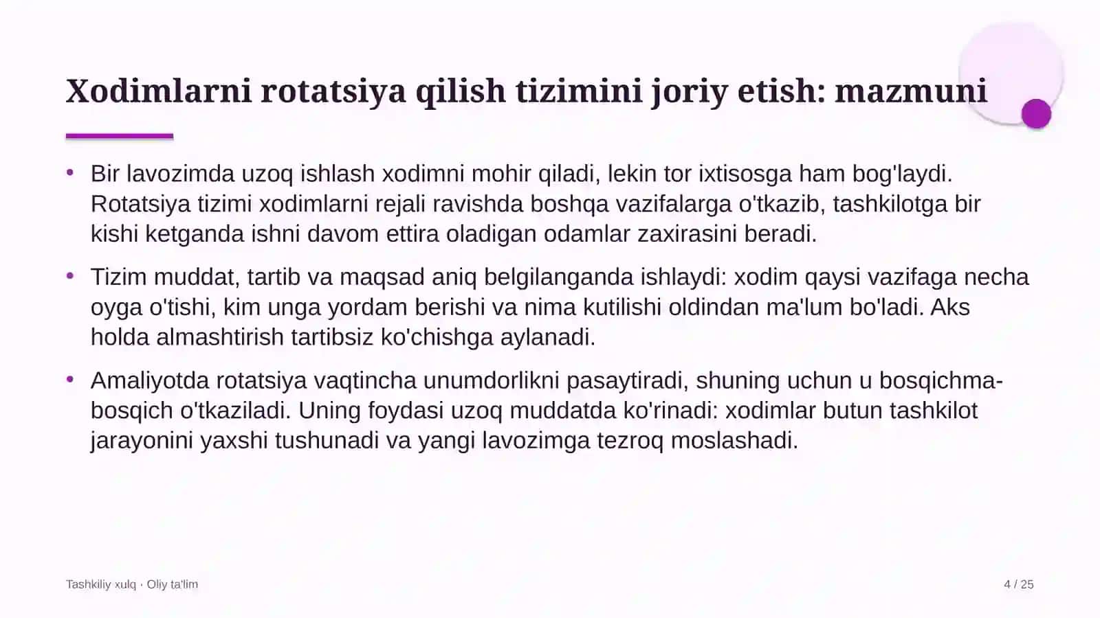 fintex kompaniyalarida xodimlarni rotatsiya qilish tizimini joriy etish 5391 4