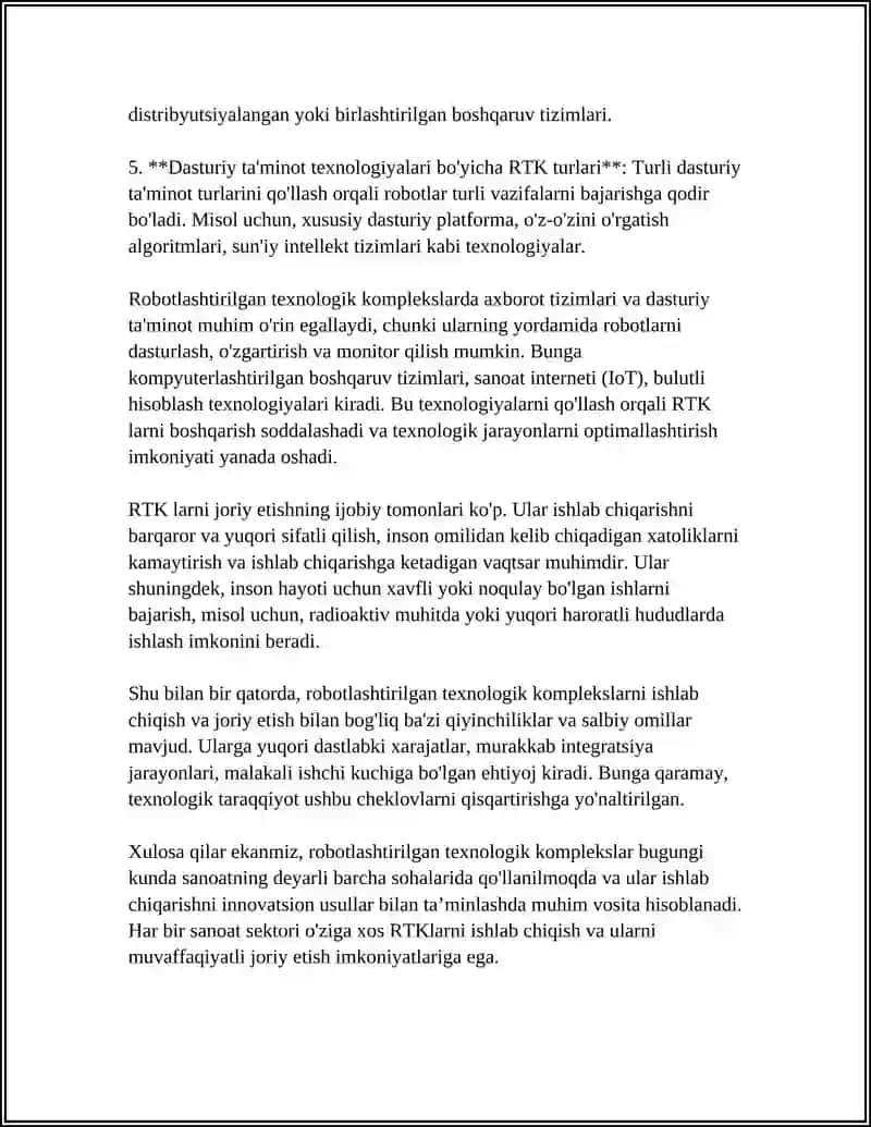 Robotlashtirilgan Texnologik Komplekslar 4