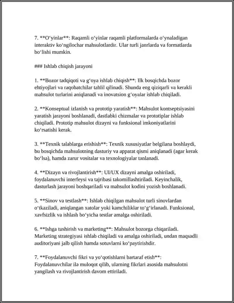 HOZIRGI ZAMON AXBOROT MAHSULOTI VA AXBOROT XIZMAT KO'RSATISH USLUBLARI 4