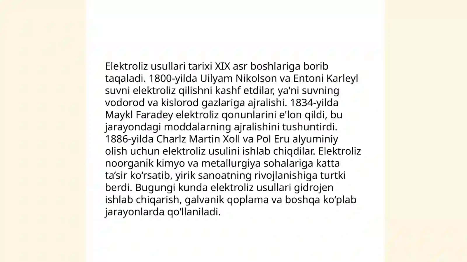 Elektroliz usullari 4