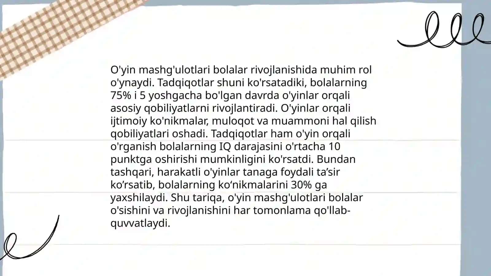 Maktabgacha taʼlimda mashgʻulotlarning oʼrni 4