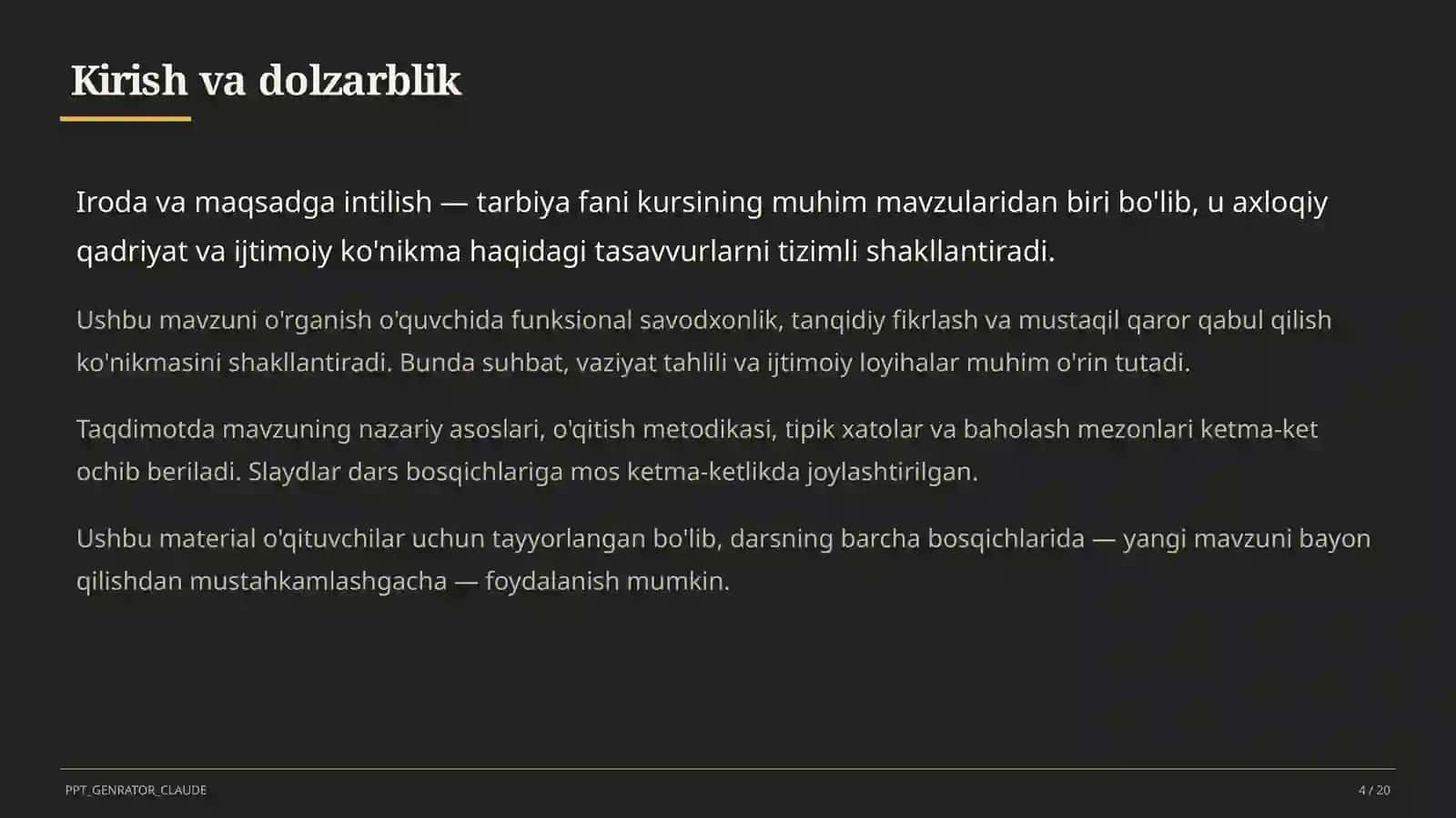 Iroda va maqsadga intilish (9-sinf) 4