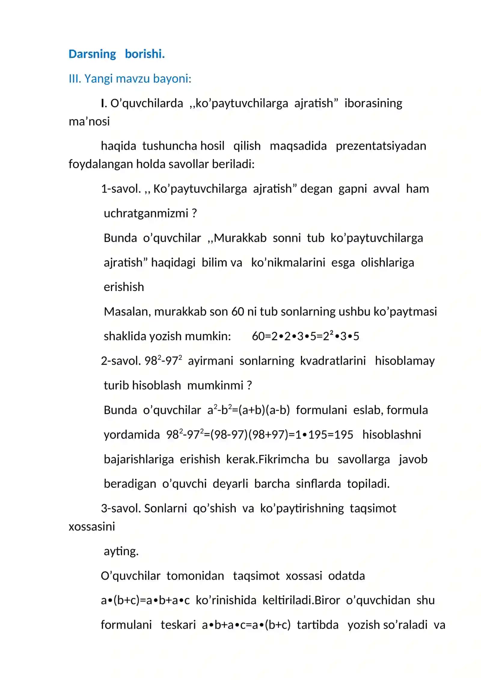 Ko’phadlarni ko’paytuvchilarga ajratishning bir necha usullarini qo’llash 4