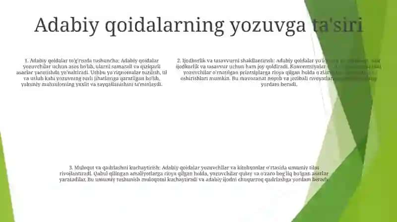 Adabiyot Qoidalari Asari ToʻGʻRisida 4