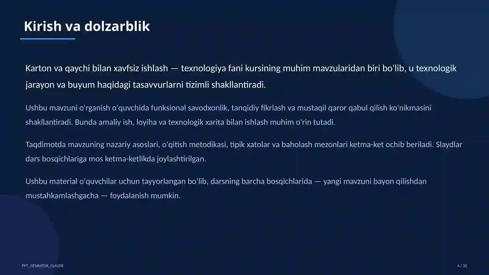 Karton va qaychi bilan xavfsiz ishlash (2-sinf) 4