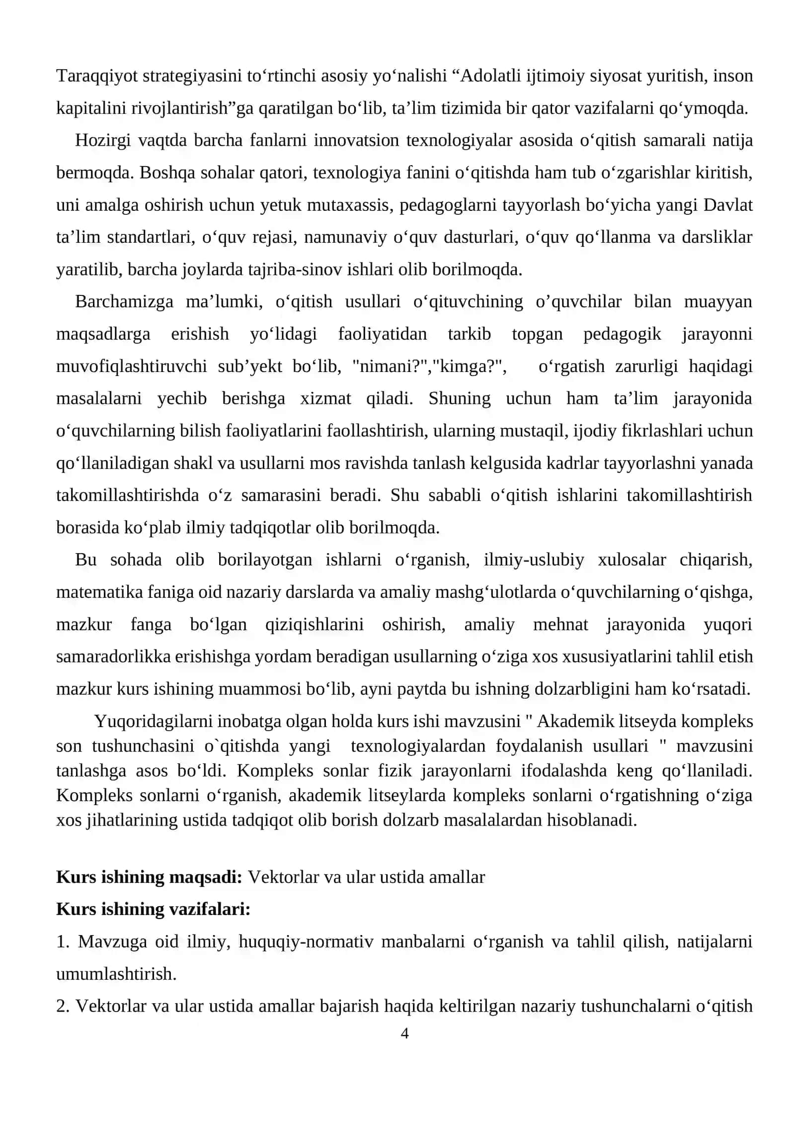 Vektorlar va ular ustida amallar 4