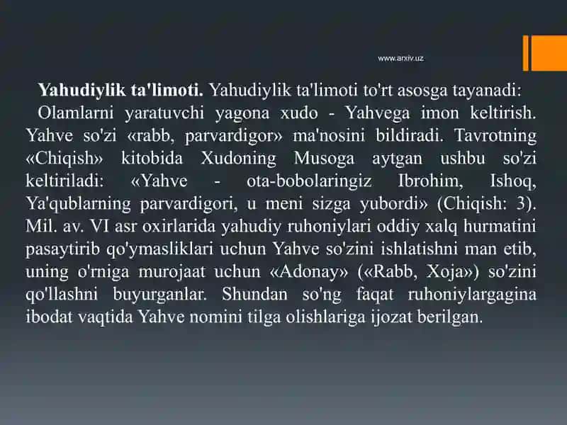 Milliy dinlar 4