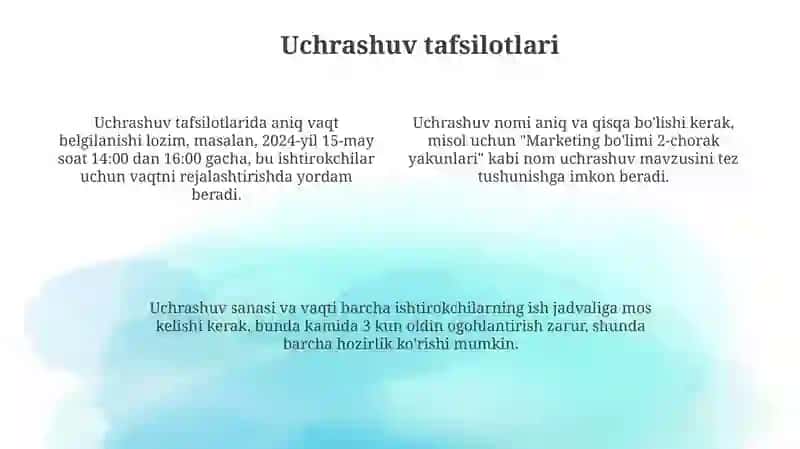 Uchrashuv bayonnomasi yo'riqnoma 4