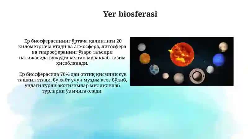 Quyosh va yer sayyoralari haqida tushuncha 4