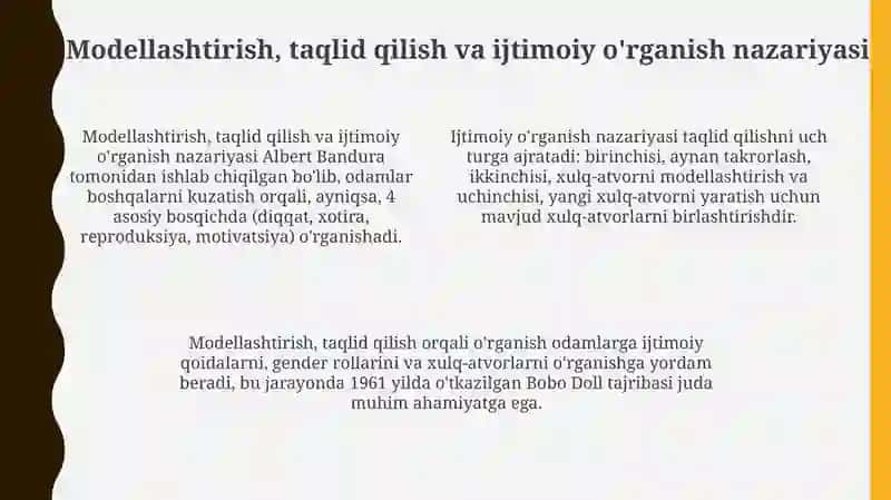 Kuzatuv orqali o'rganish va bolalar xulq-atvorini shakllantirish 4