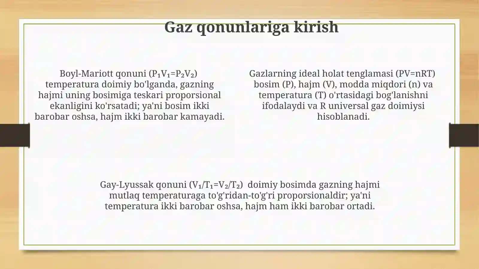 Gaz Qonunlarining Amaliy Qo'llanilishi 4