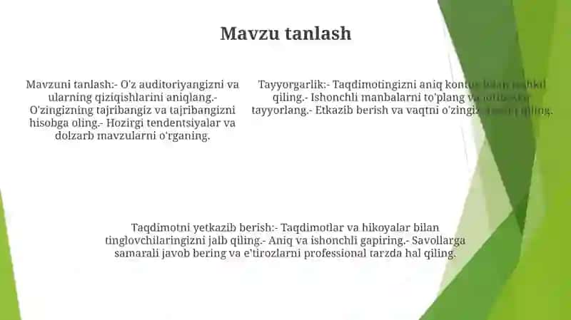 Taqdimot Tayyorlash 4