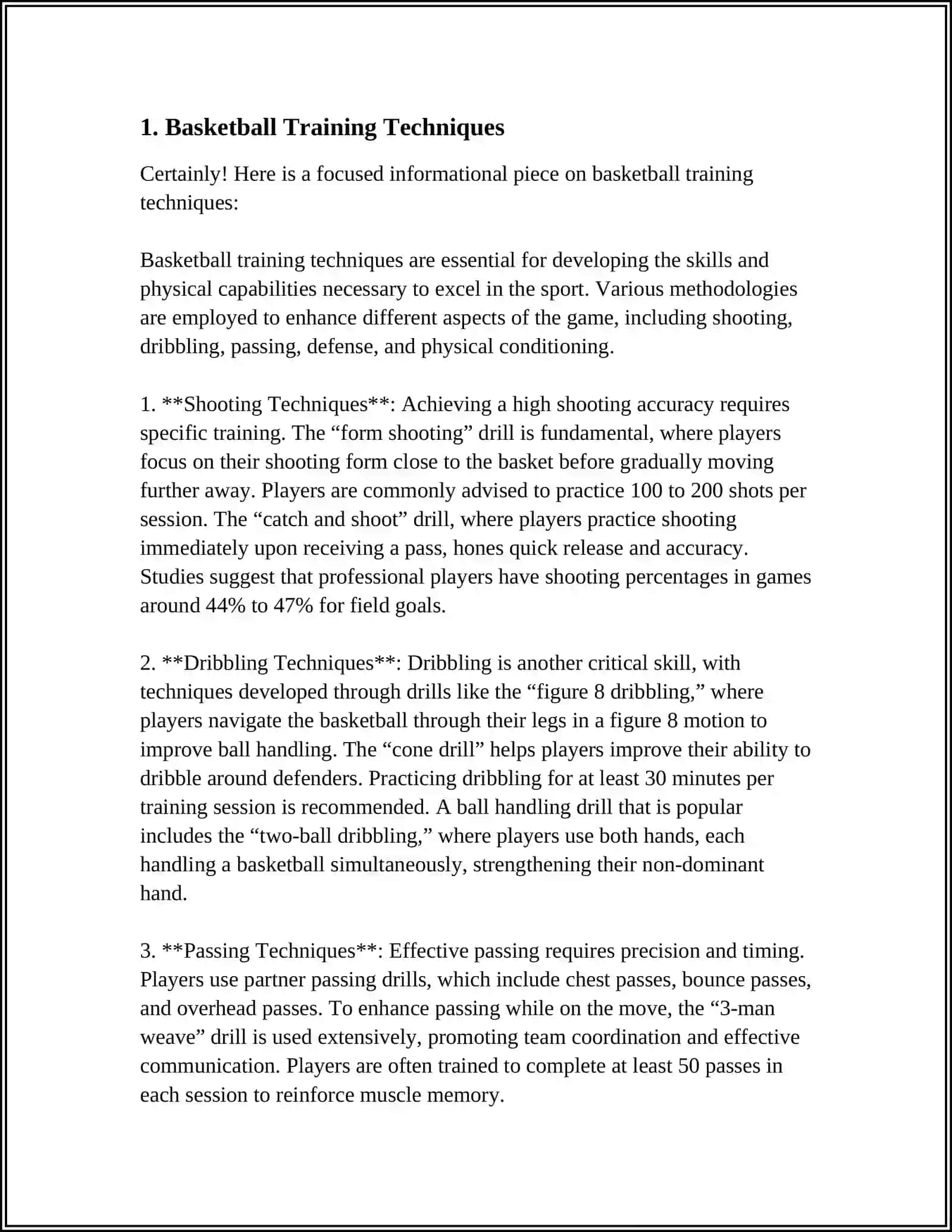 Basketball Training Techniques 4